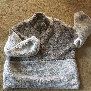 Oversized Sherpa Pullover